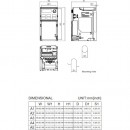 Przemiennik częstotliwości 3-fazowy 0,75 kW 230VAC Delta Electronics VFD4A8MS23ENSAA
